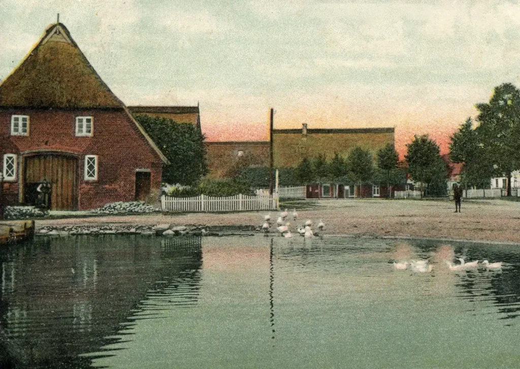 Foto: historisches Bramfeld – Partie am Dorfteich